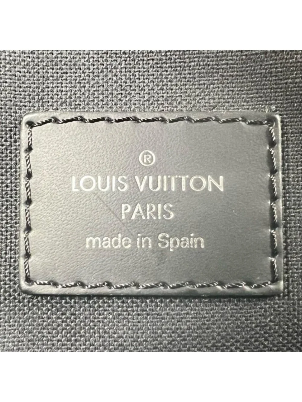 Louis Vuitton Handbag Travel Damier Canvas Black Silver